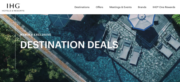 IHG Destination Deals – Members Save Up to 30% Worldwide
