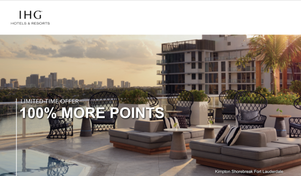 IHG One Rewards Buy Points Promotion — Up to 100% Bonus