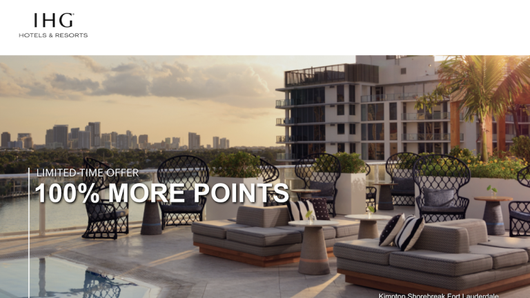 IHG One Rewards Buy Points Promotion — Up to 100% Bonus